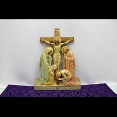 Plaster Stations of the Cross Relief SKU C098-098